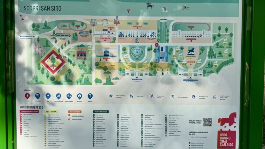 サンシーロ競馬場の場内マップ