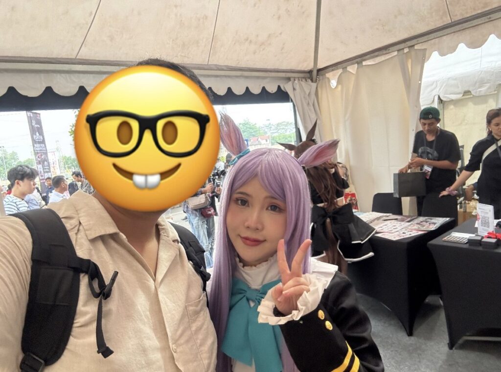 ウマ娘のコスプレイヤー matchamei さんとの記念撮影