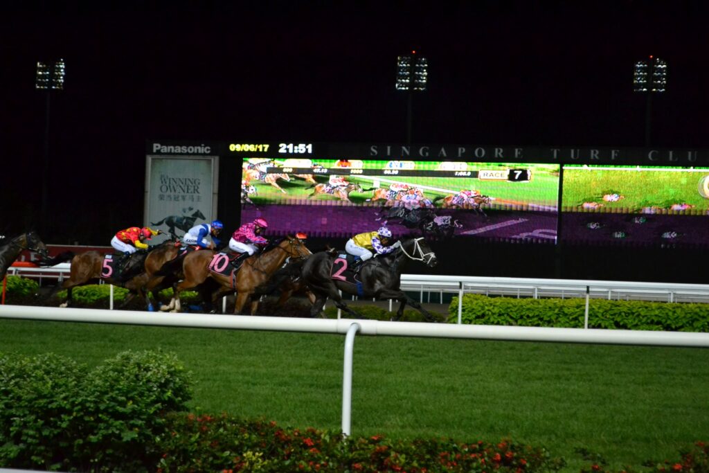 クランジ競馬場の大きなスタンド