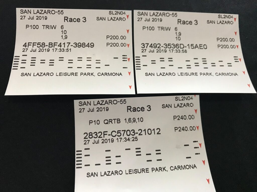 4連単ボックスの馬券