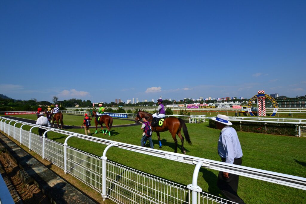 ペナン競馬場のパドック