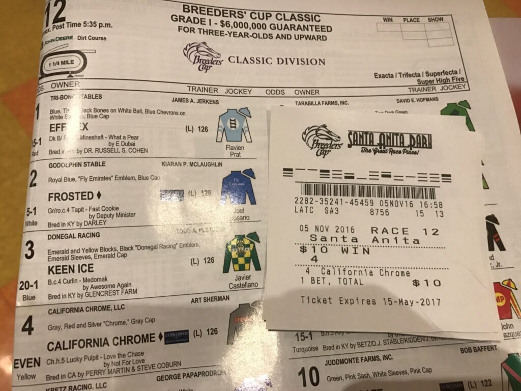 BCクラシックの馬券