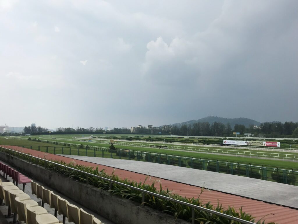 セランゴール競馬場の長い直線